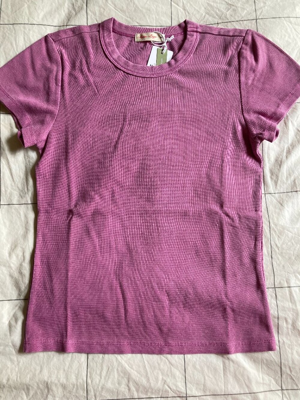 Lexi Rib Sun-In Crew Tee - Picture 2 of 3